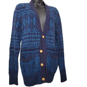 🍒 Vintage Mens Koto Knit Cardigan Sweater Very Good Condition